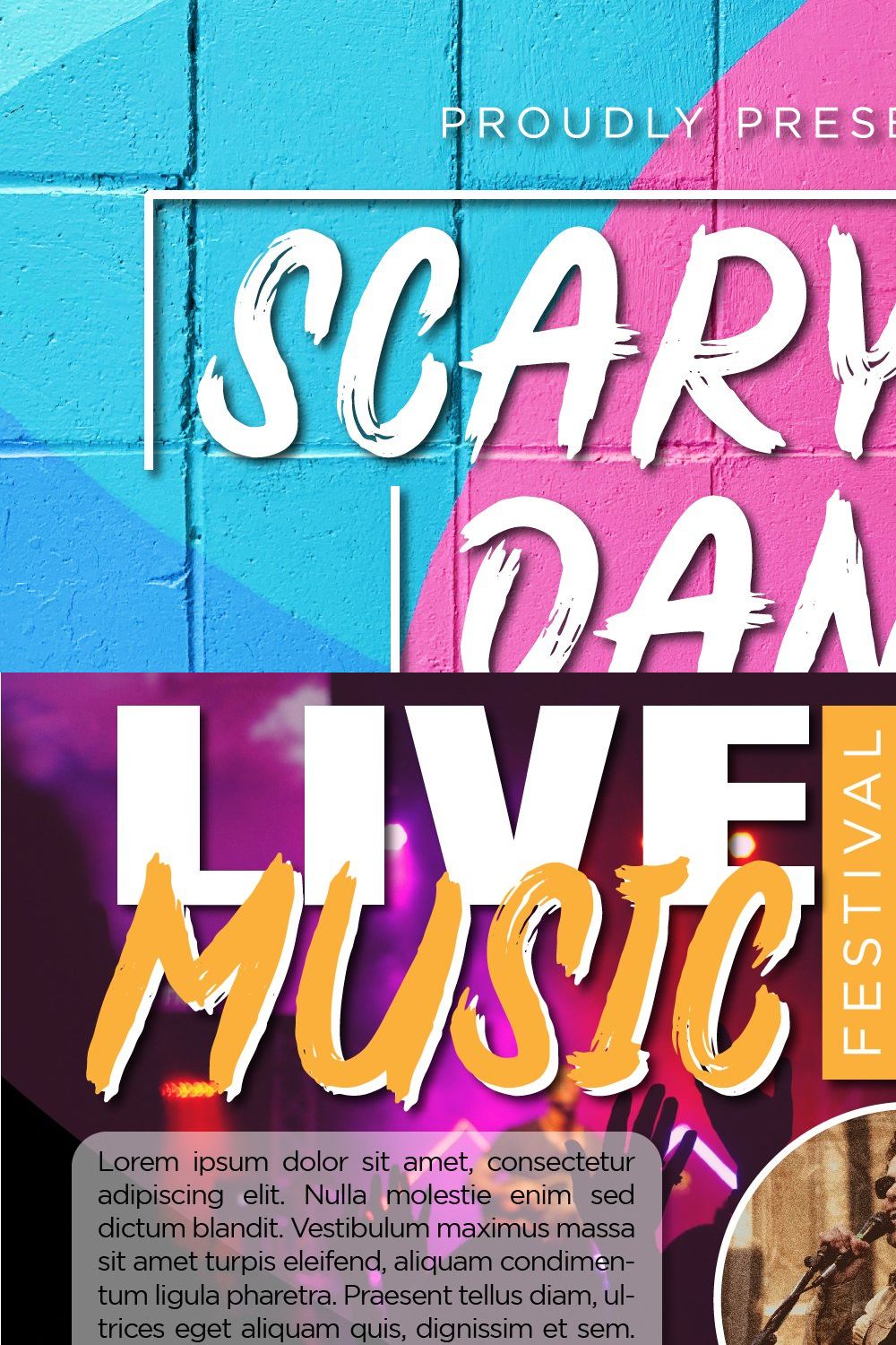 Scary Dance Handmade Brush Typeface pinterest preview image.