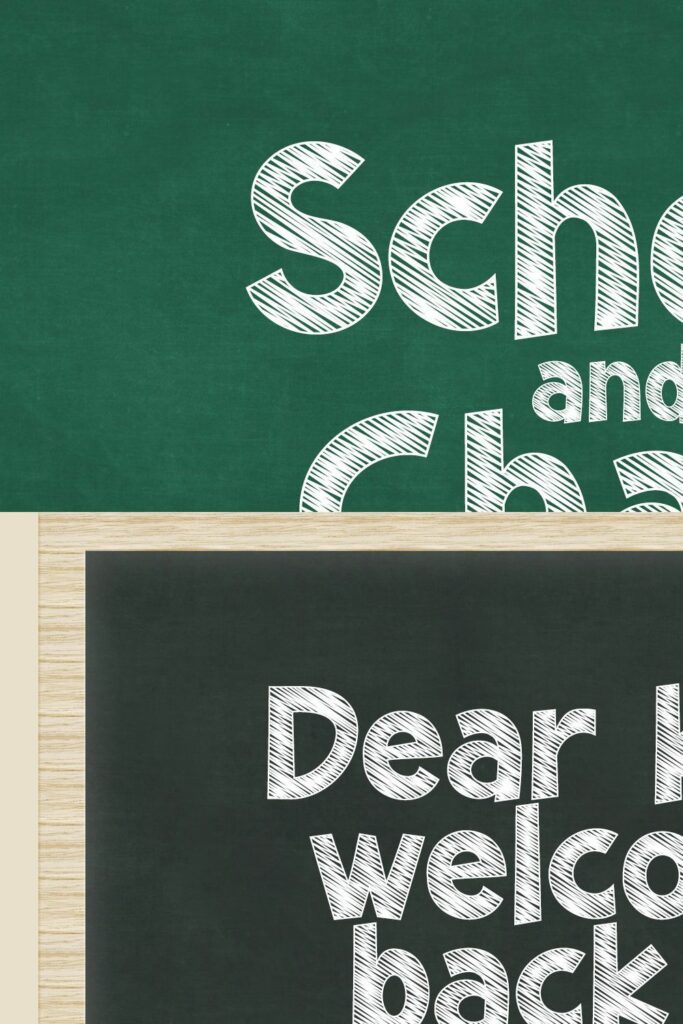 School and Chalk - Kids Font – MasterBundles