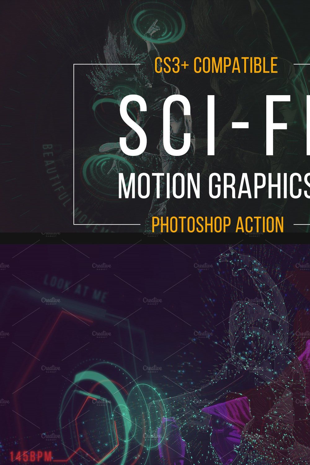 Sci-fi Motion Graphic Movie Effect pinterest preview image.