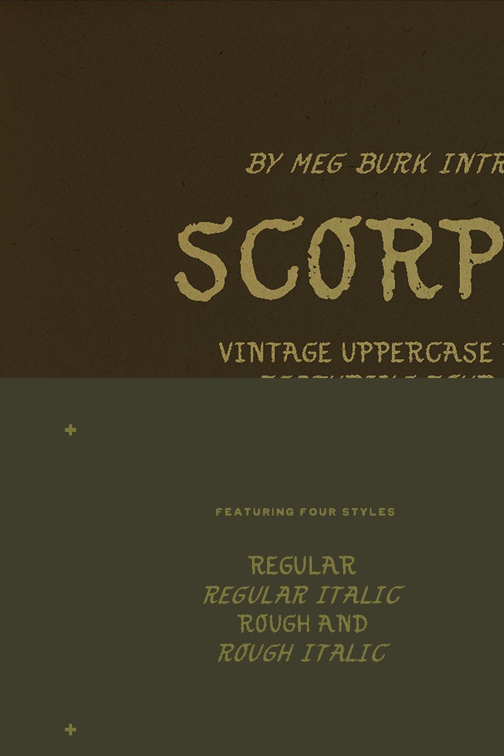 Scorpion - Vintage Hand letter pinterest preview image.