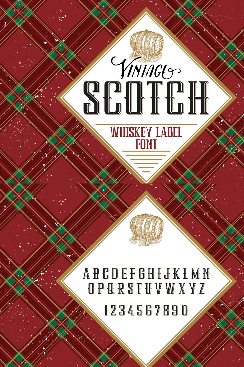 Scotch whiskey label font pinterest preview image.