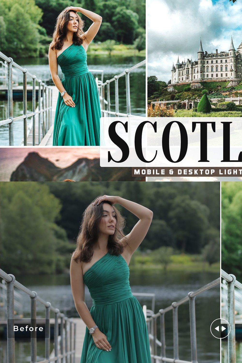 Scotland Pro Lightroom Presets pinterest preview image.