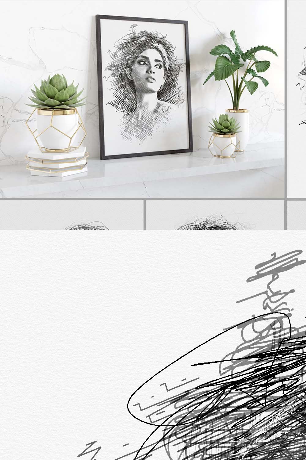 Scribble and Sketch Drawing pinterest preview image.