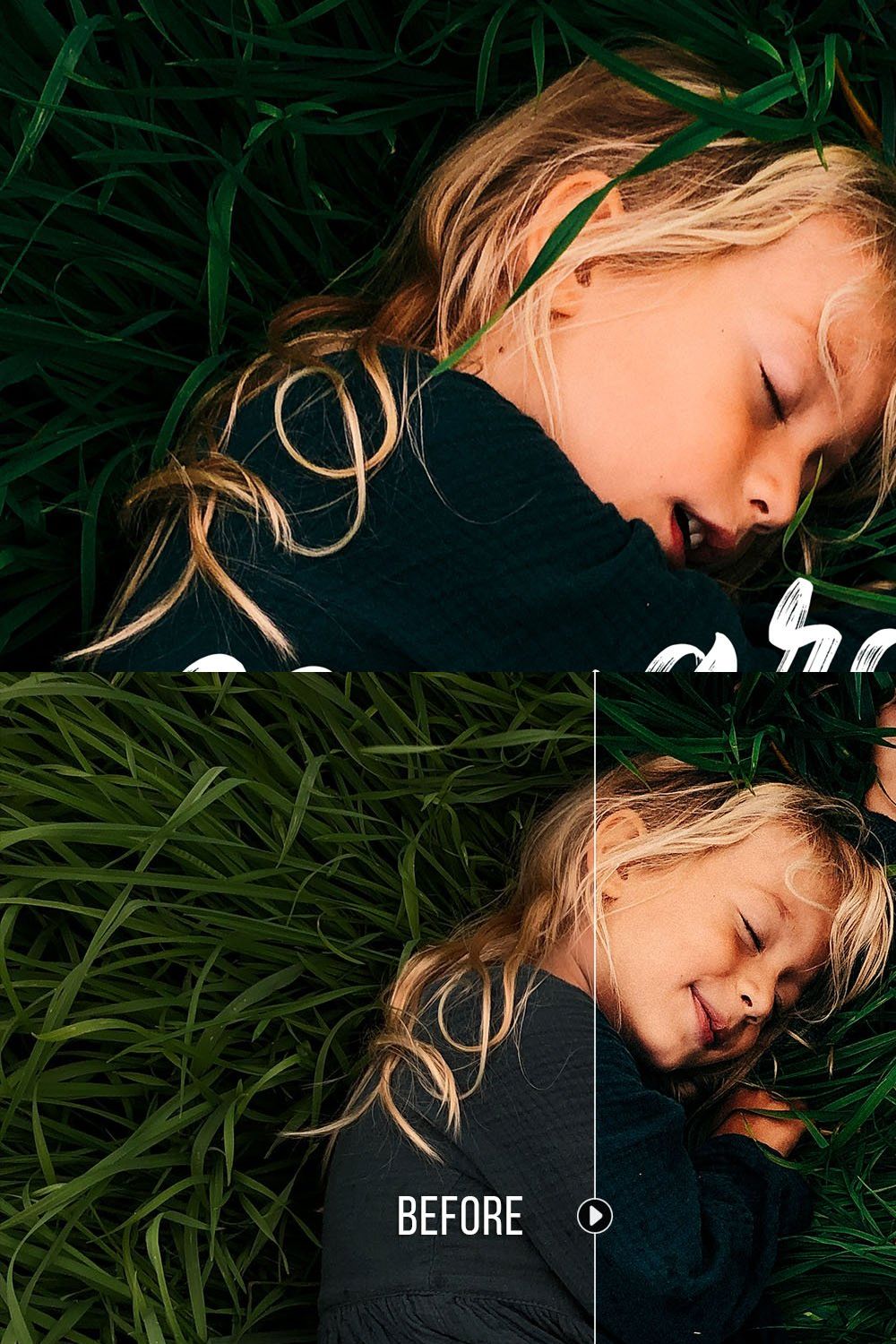 Sea of Grass Portrait Presets pinterest preview image.