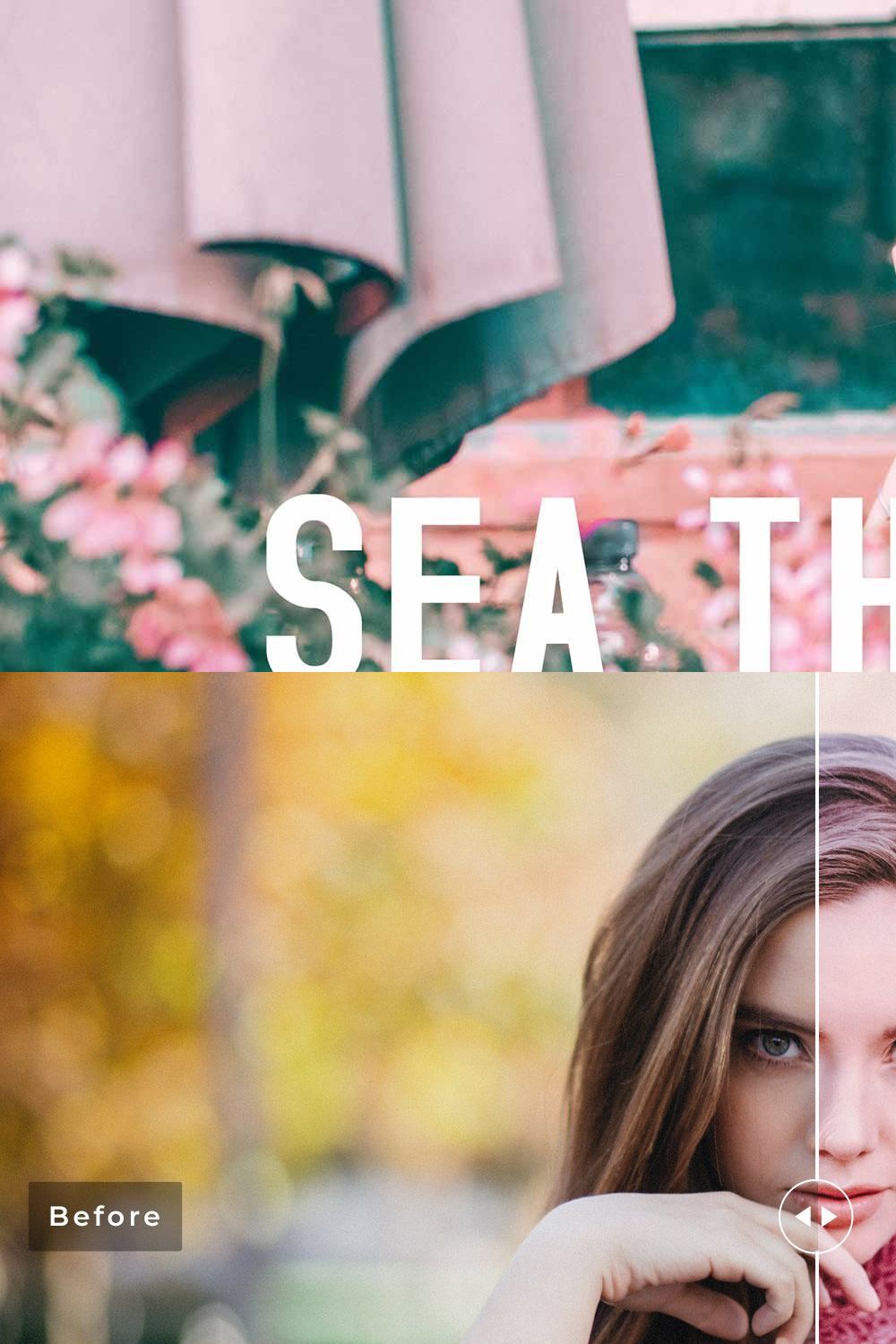 Sea Thrift Pro Lightroom Presets pinterest preview image.