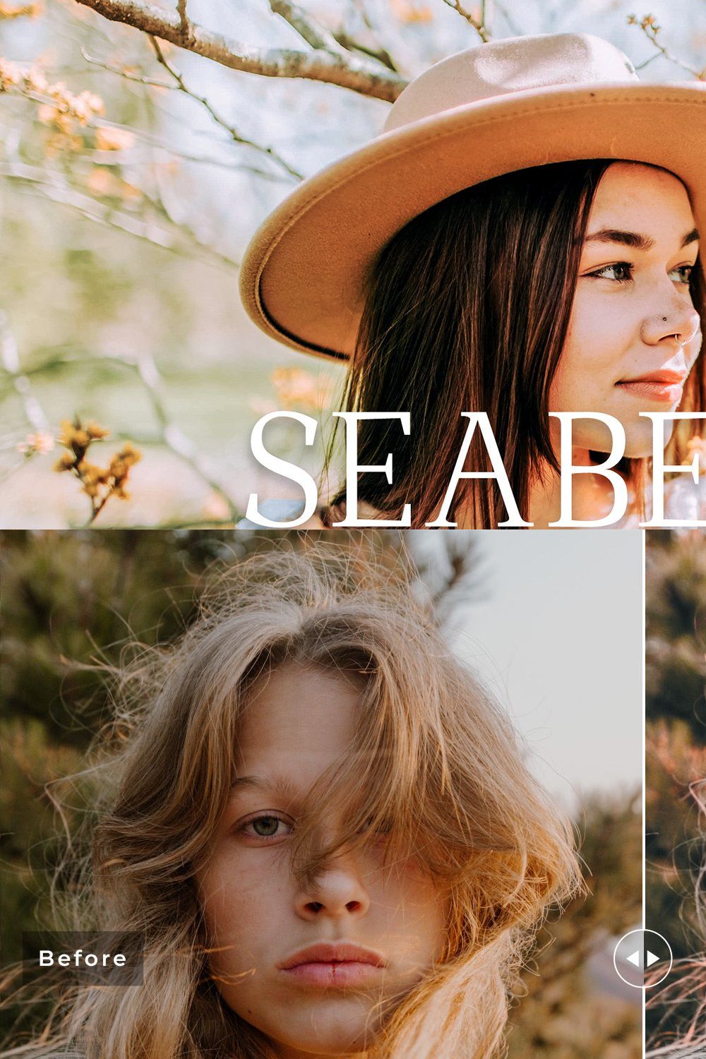 Seaberry Pro Lightroom Presets pinterest preview image.
