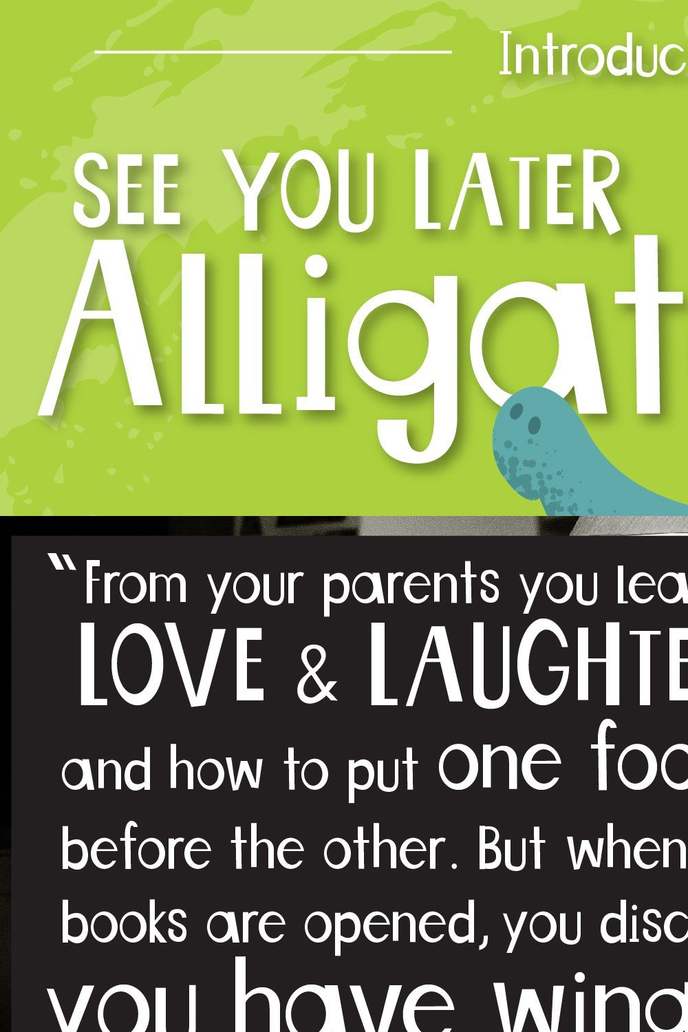 See You Later Alligator - Font pinterest preview image.