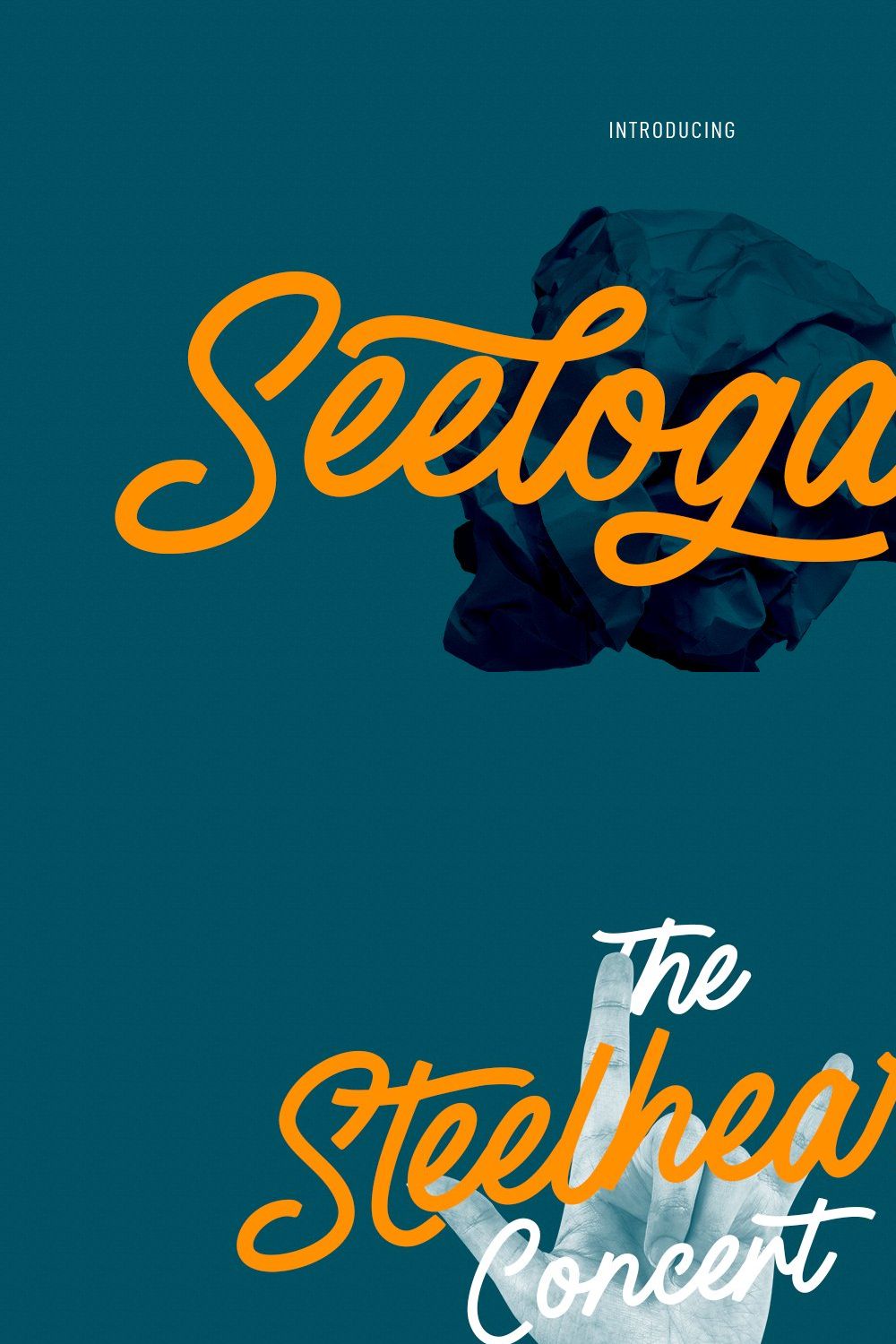 Seelogart Script Font pinterest preview image.