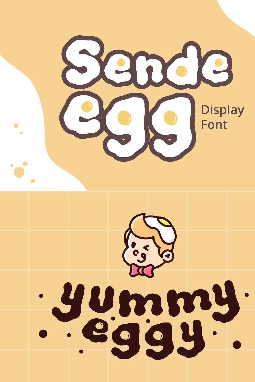 Sende Egg - Display Font pinterest preview image.