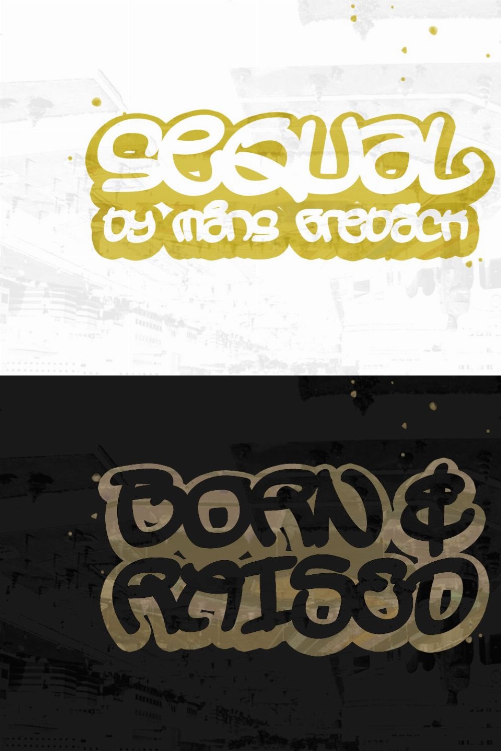 Sequal - Graffiti in 5 Weights pinterest preview image.