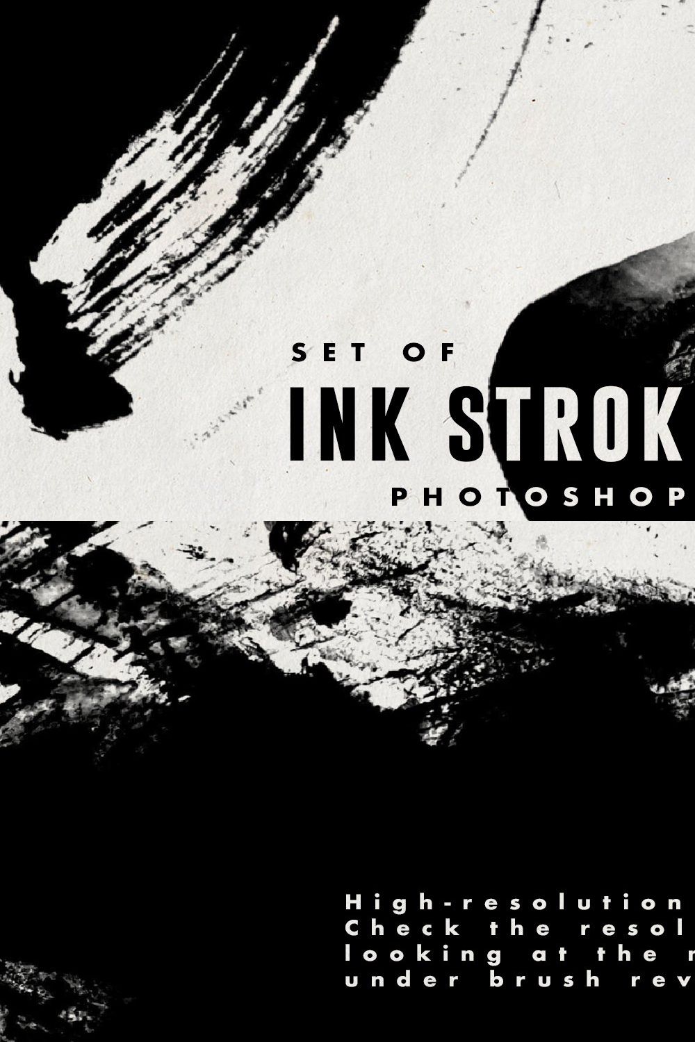 Set of Ink Stroke 2 Brush pinterest preview image.