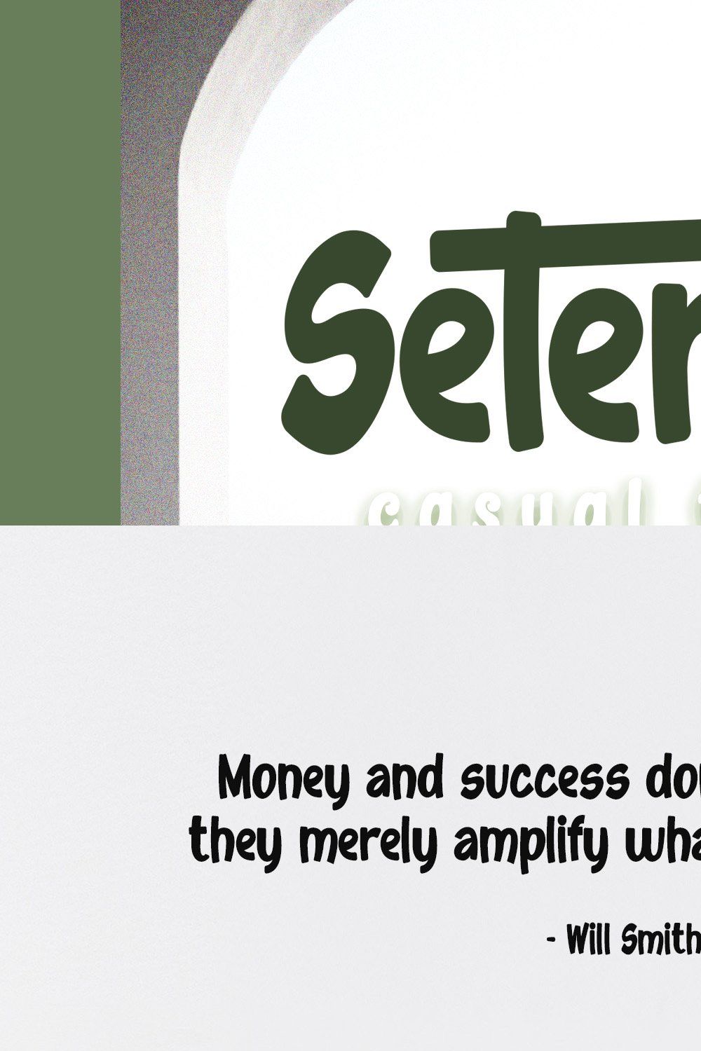 Seteras - Handwritten Font pinterest preview image.