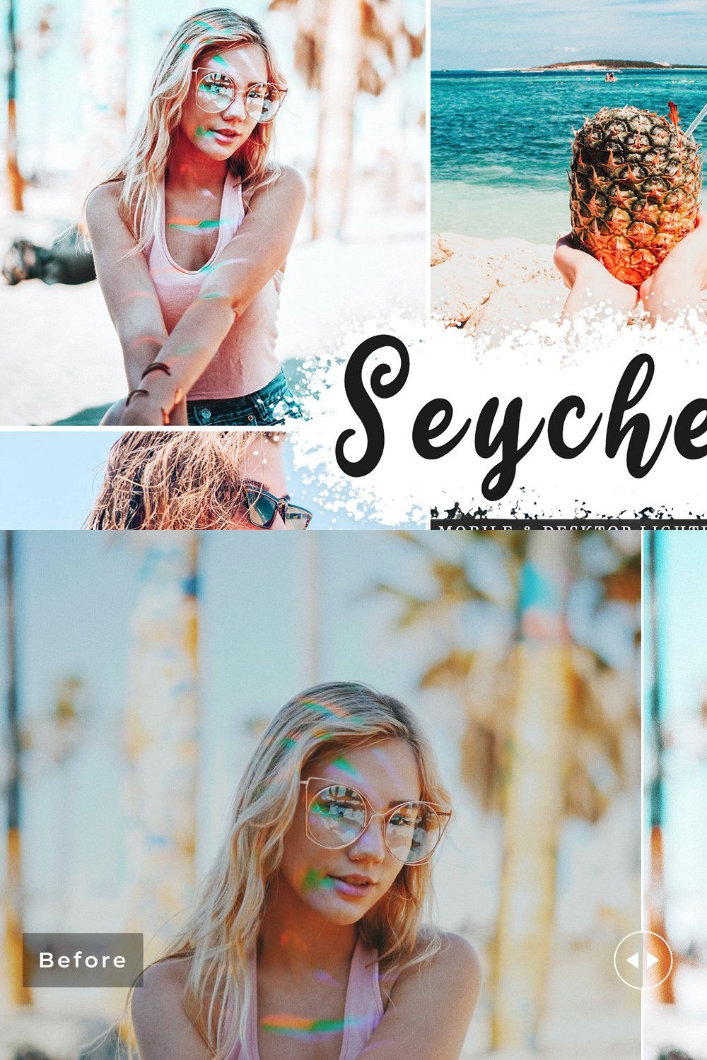 Seychelles Lightroom Presets Pack pinterest preview image.