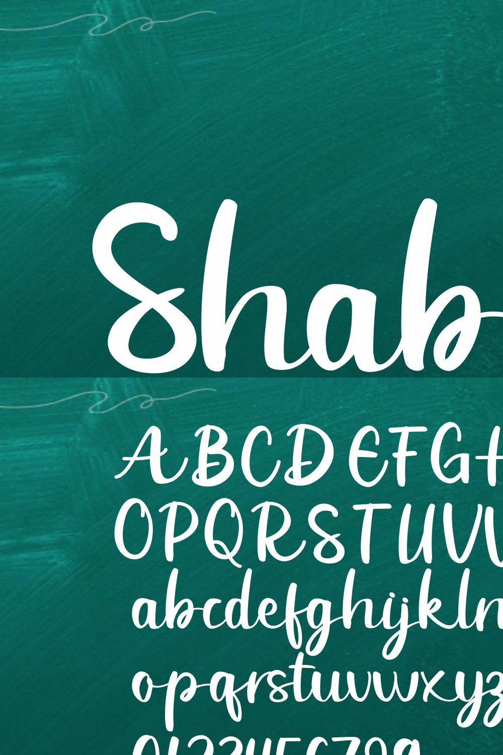 Shabellio - Script Font pinterest preview image.