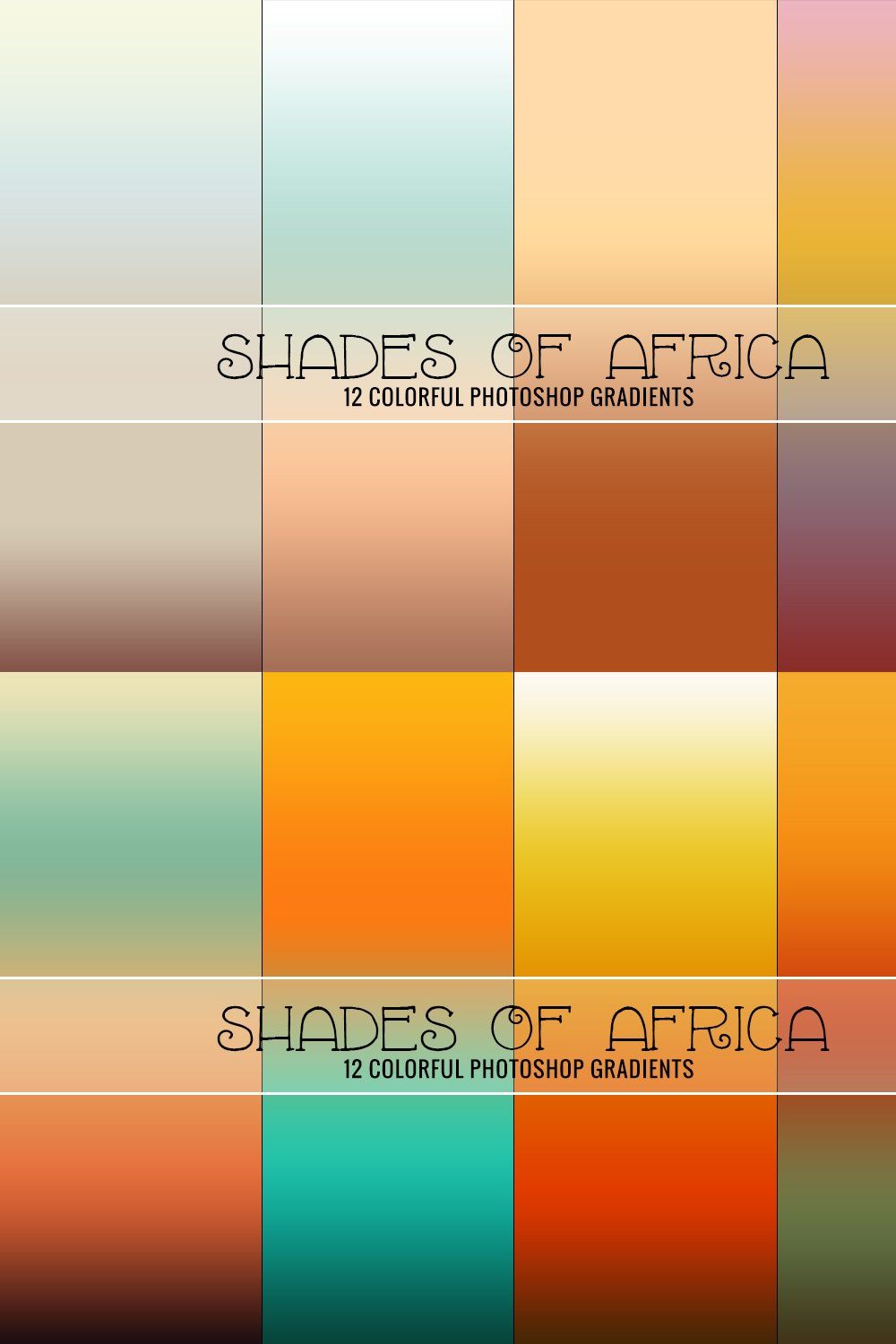 Shades of Africa pinterest preview image.