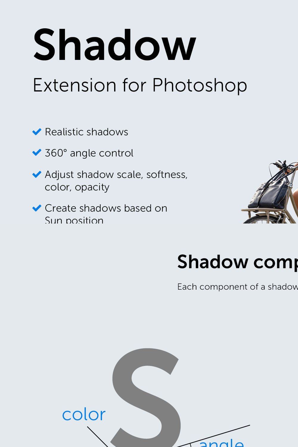 Shadow - Photoshop Extension pinterest preview image.