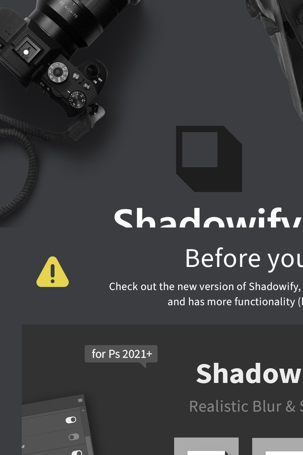 Shadowify - Blur & Shadow Kit pinterest preview image.