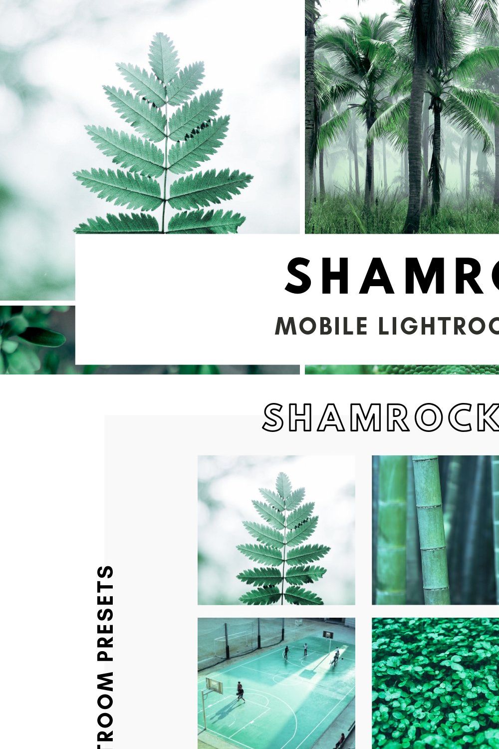 Shamrock Lightroom Presets Instagram pinterest preview image.