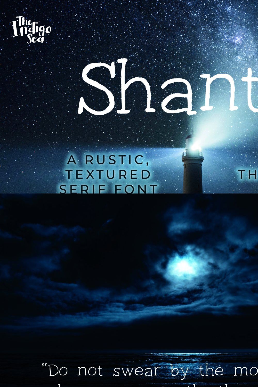 Shantic Hand Drawn Font pinterest preview image.