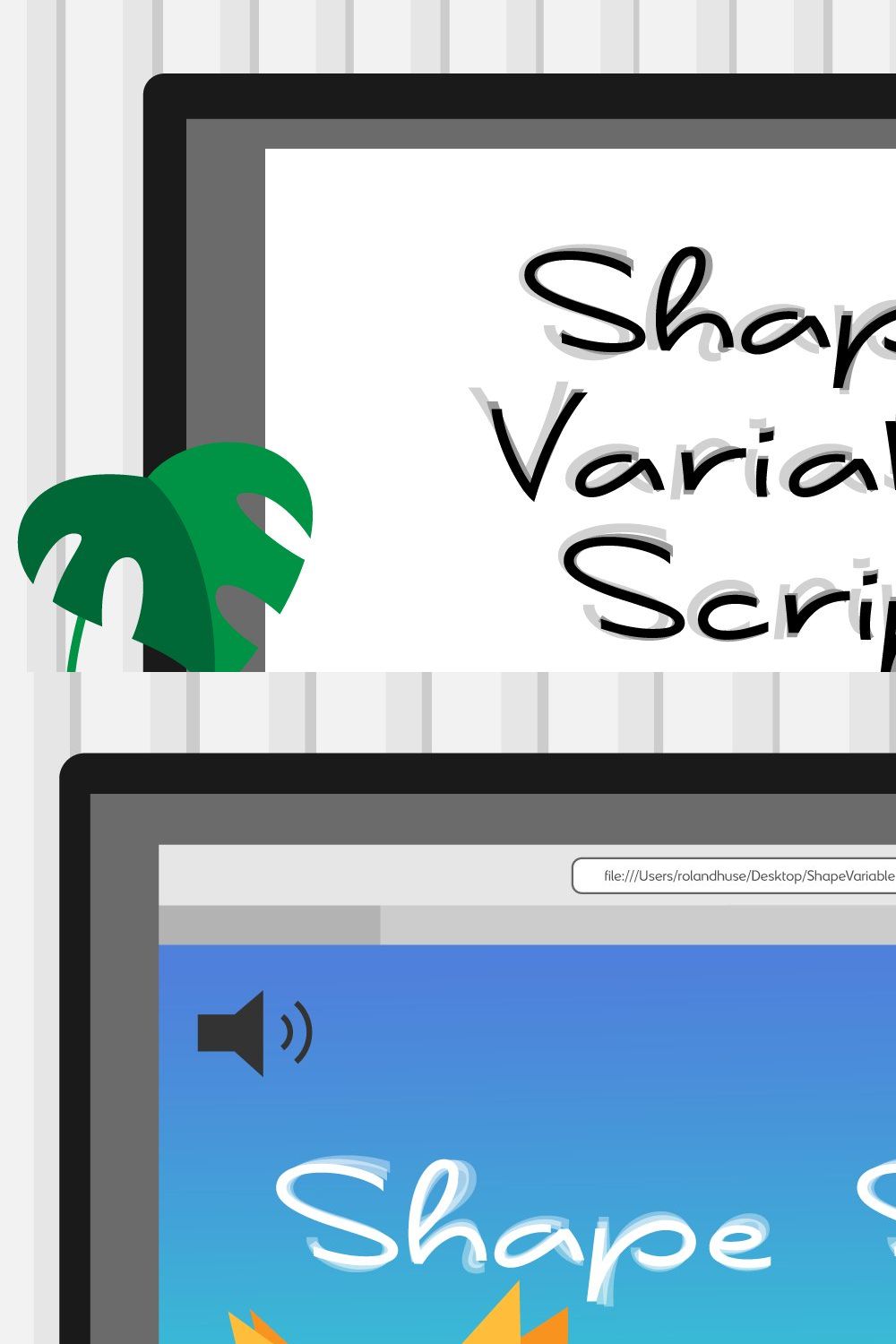Shape Variable Script pinterest preview image.