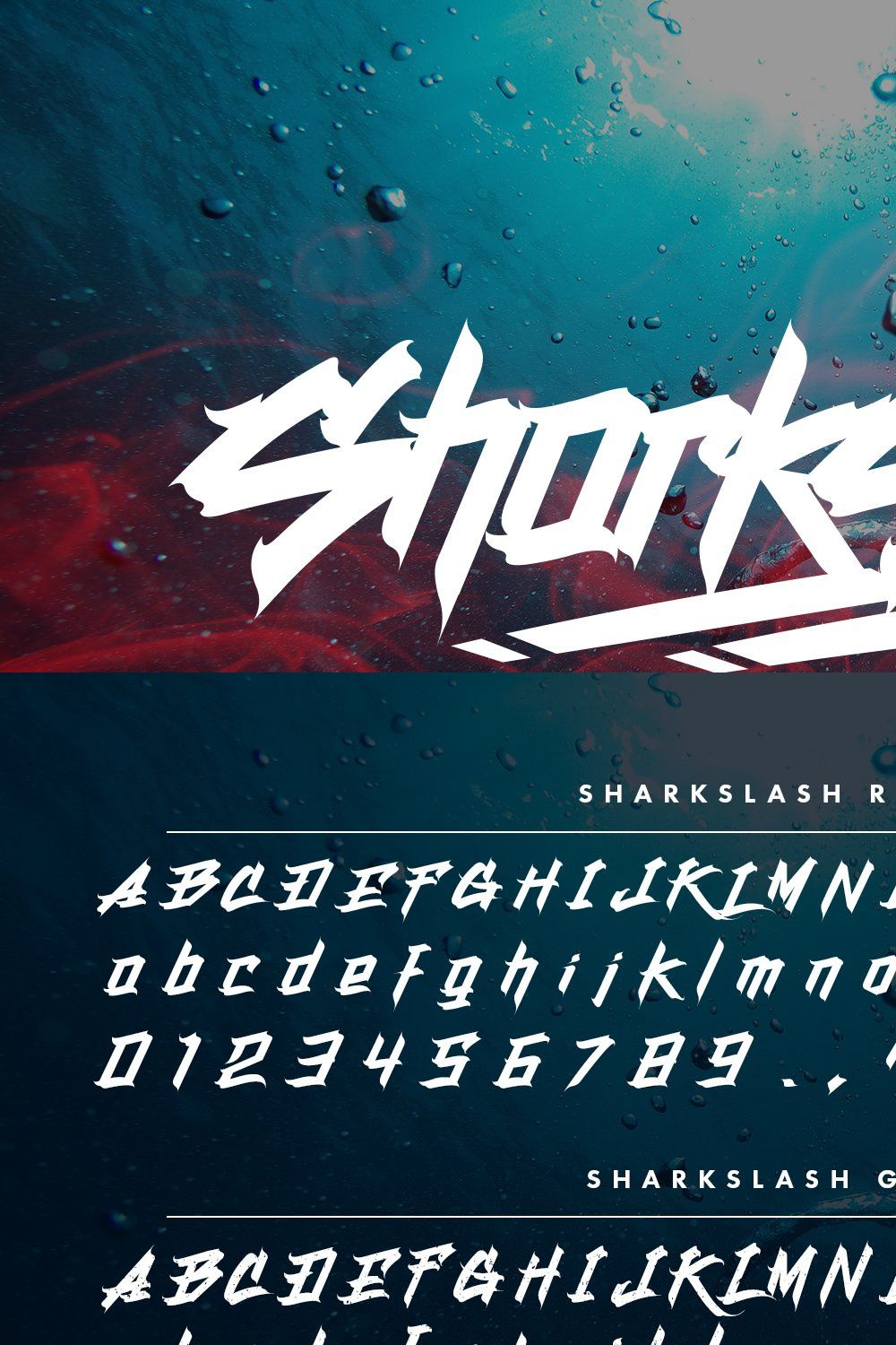 SHARKSLASH Graffiti Font pinterest preview image.