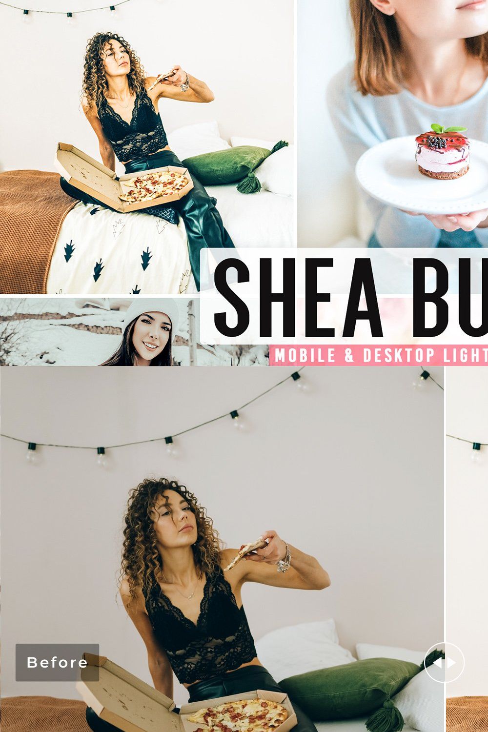 Shea Butter Pro Lightroom Presets pinterest preview image.