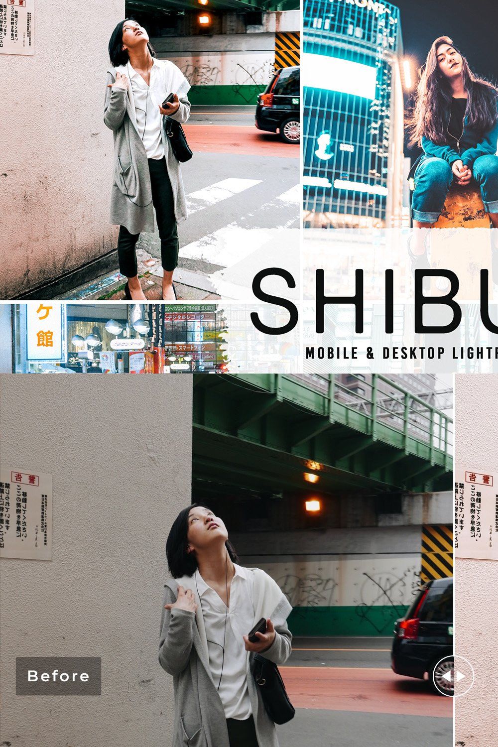 Shibuya Pro Lightroom Presets pinterest preview image.