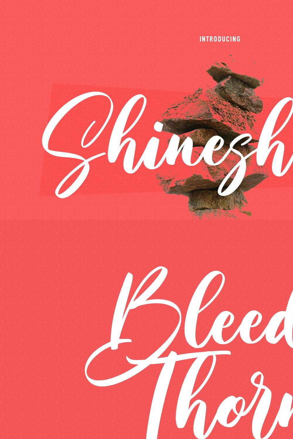 Shineshort Script Font pinterest preview image.