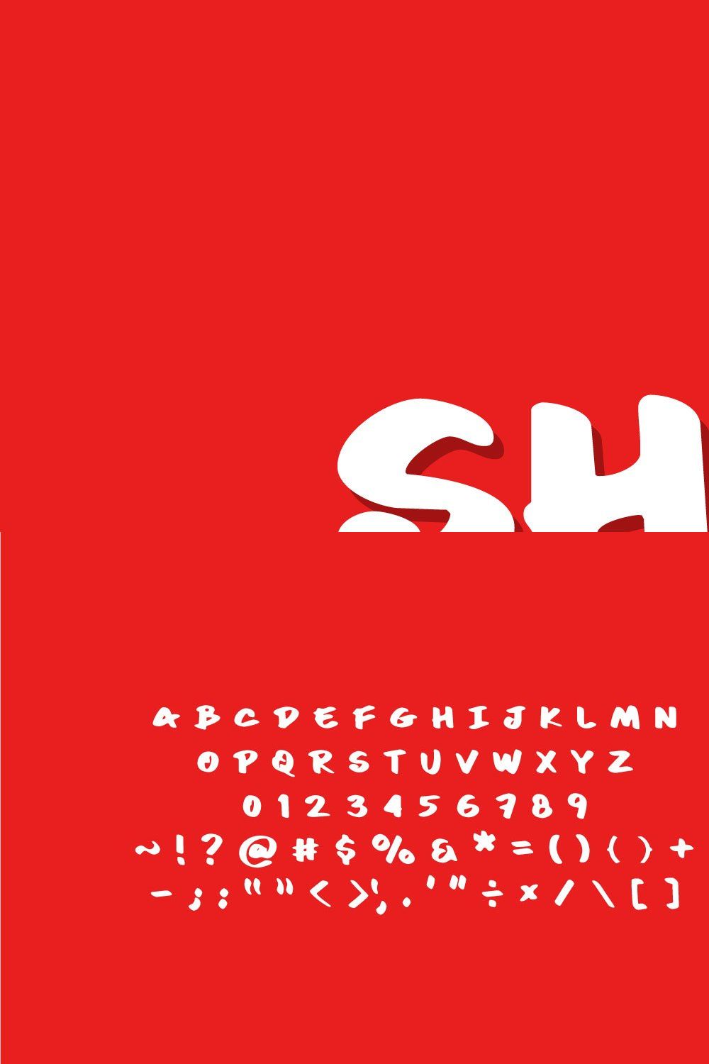 Shiro - Bold Display Font pinterest preview image.