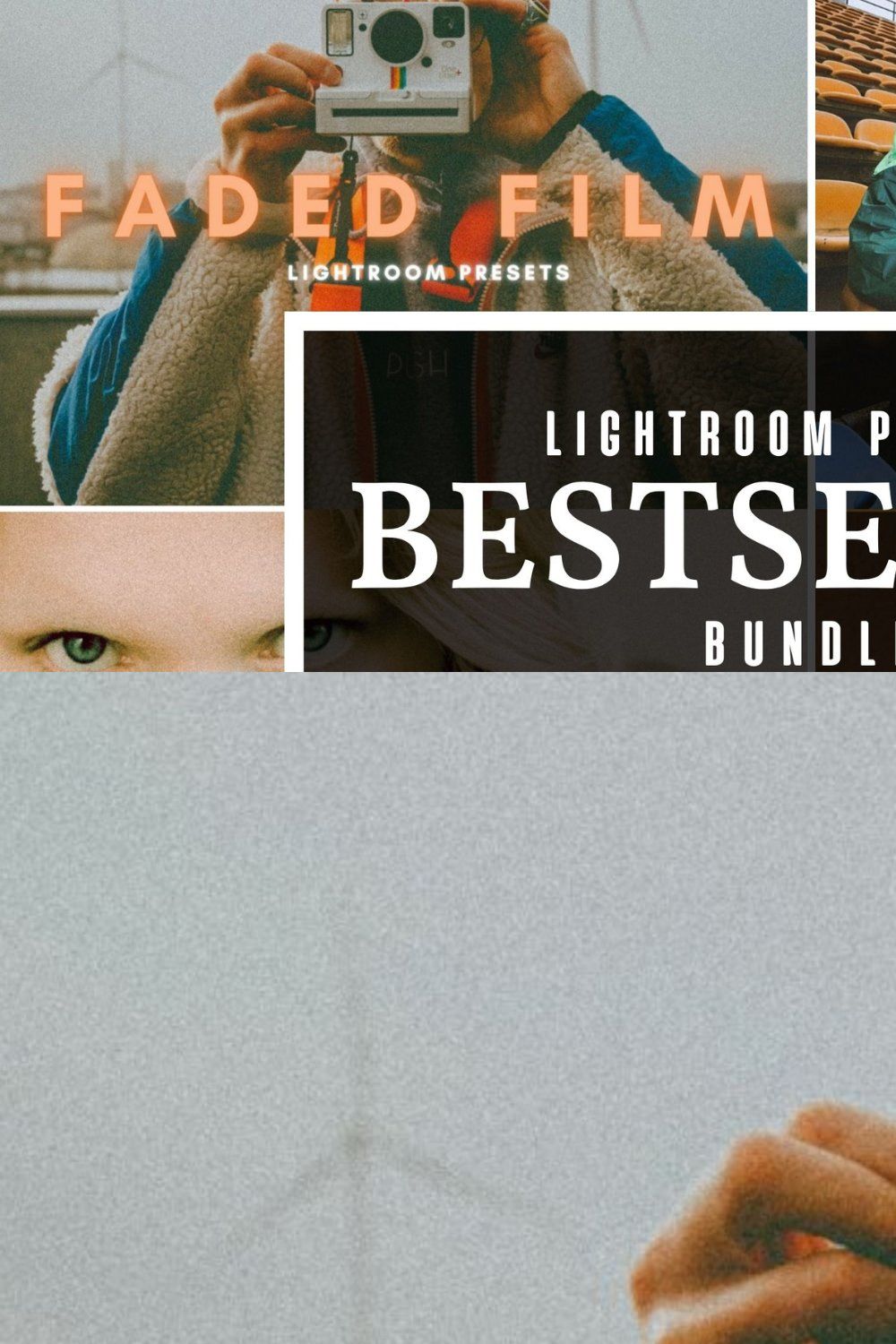 Shop Bestsellers Lightroom Presets pinterest preview image.