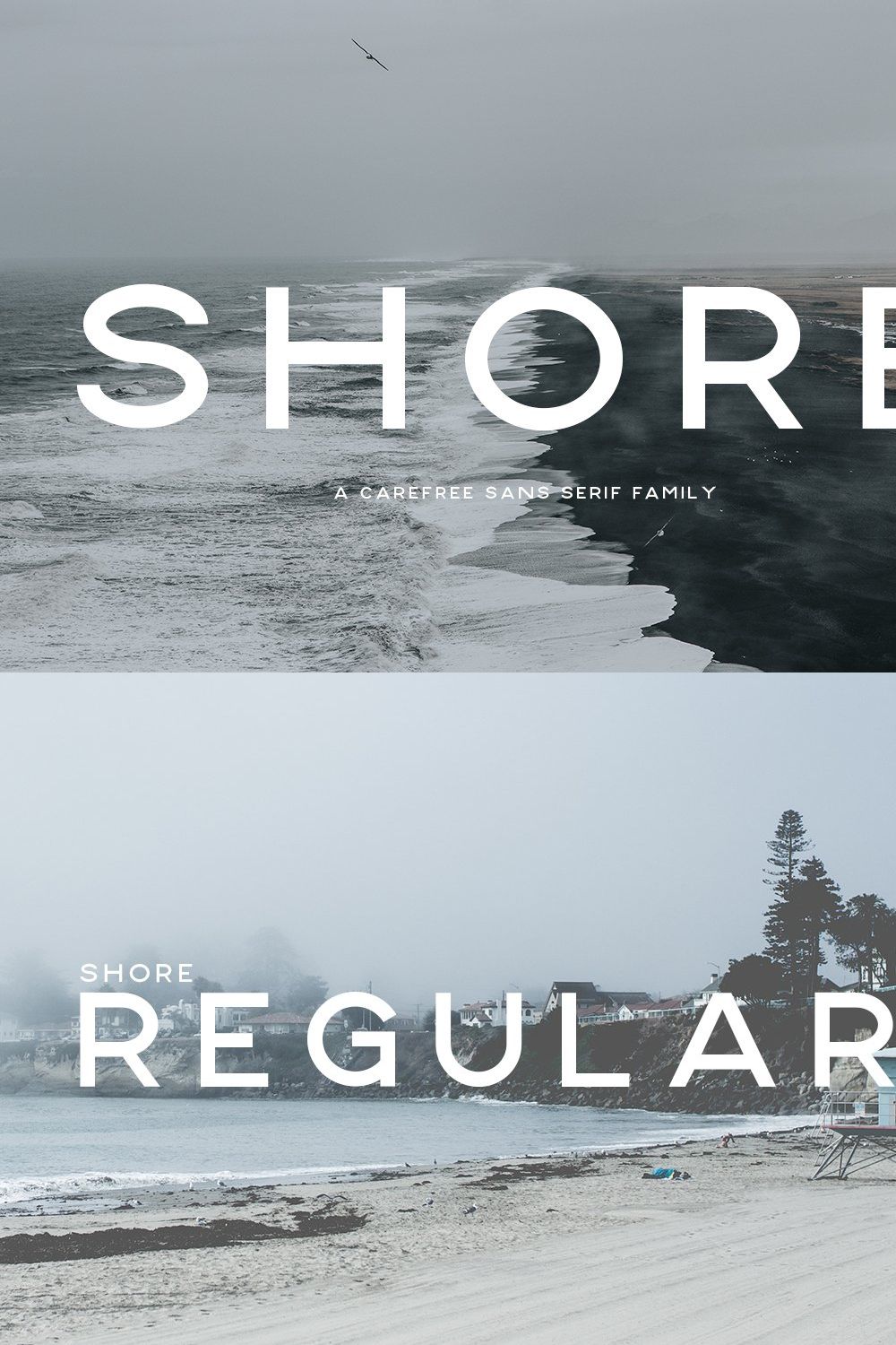 Shore | A Carefree Font Family pinterest preview image.