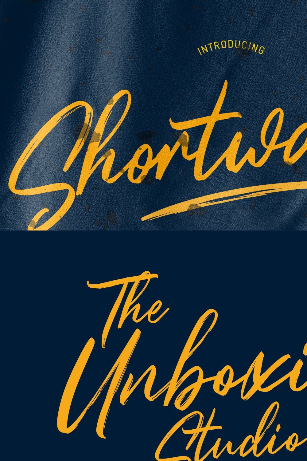 Shortwaves Brush Script Font pinterest preview image.