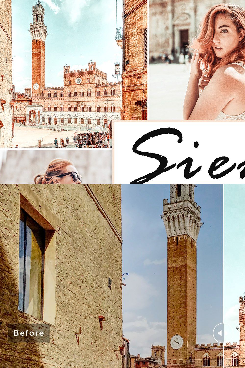 Siena Pro Lightroom Presets pinterest preview image.