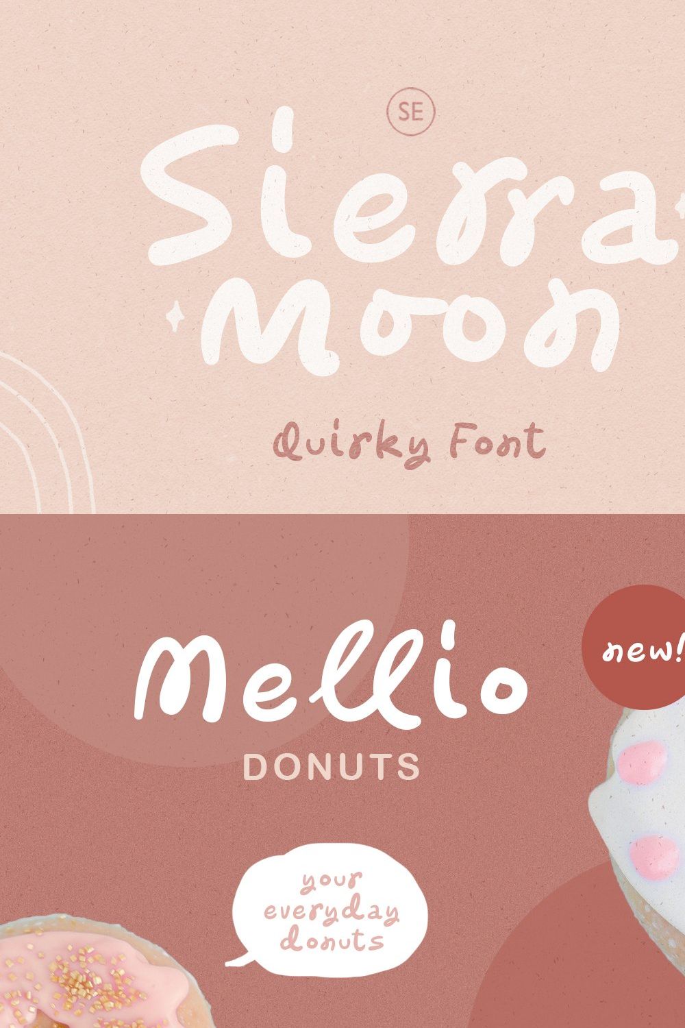 Sierra Moon - Quirky Font pinterest preview image.