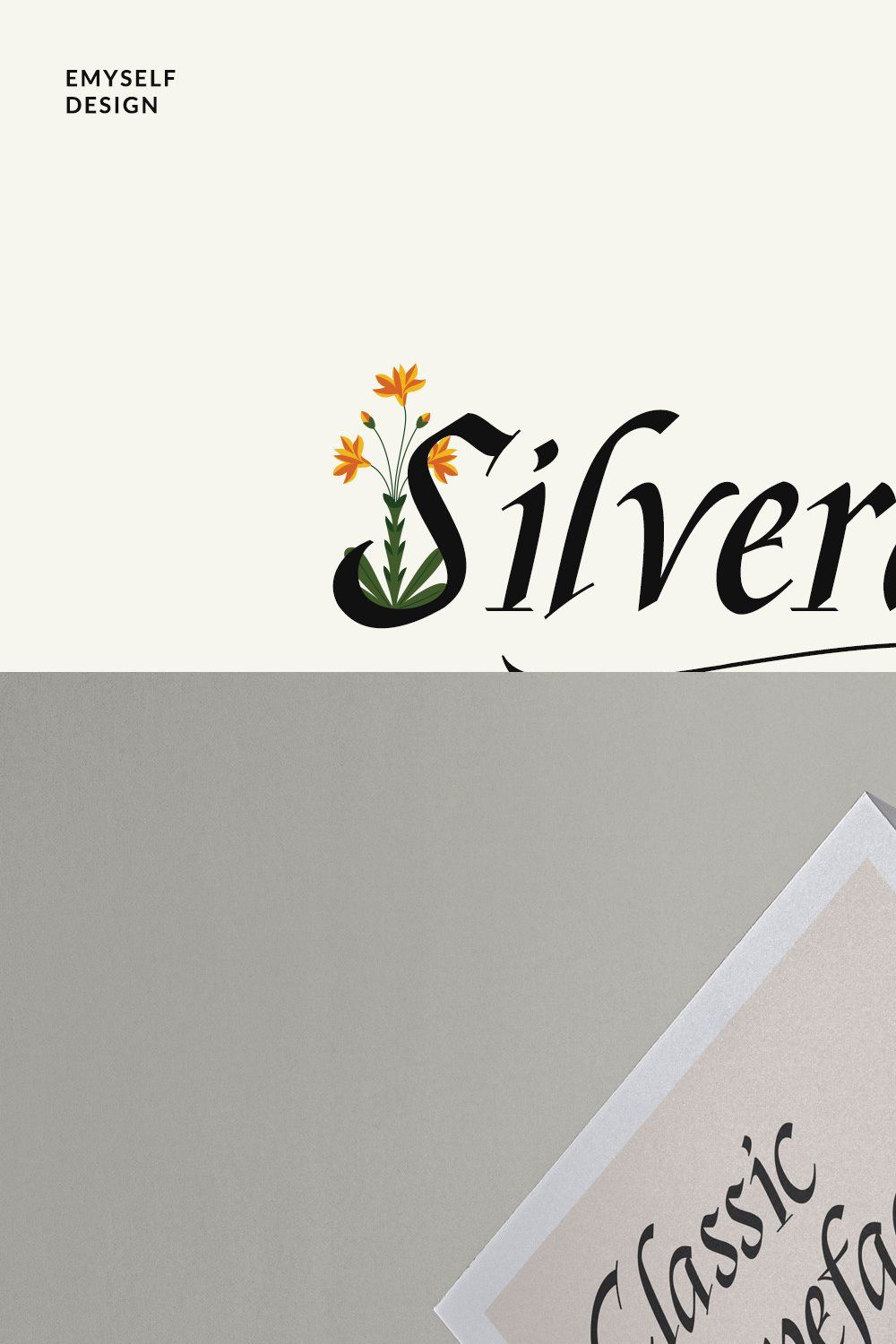 Silverdale Typeface pinterest preview image.