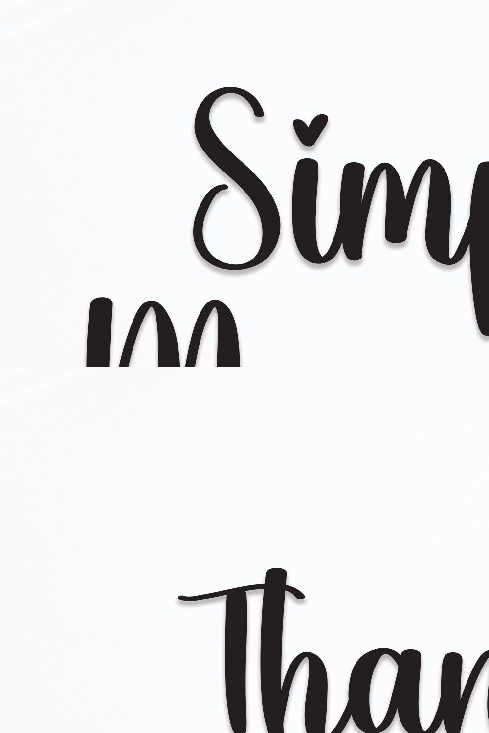 Simple Mandala | Script Font pinterest preview image.