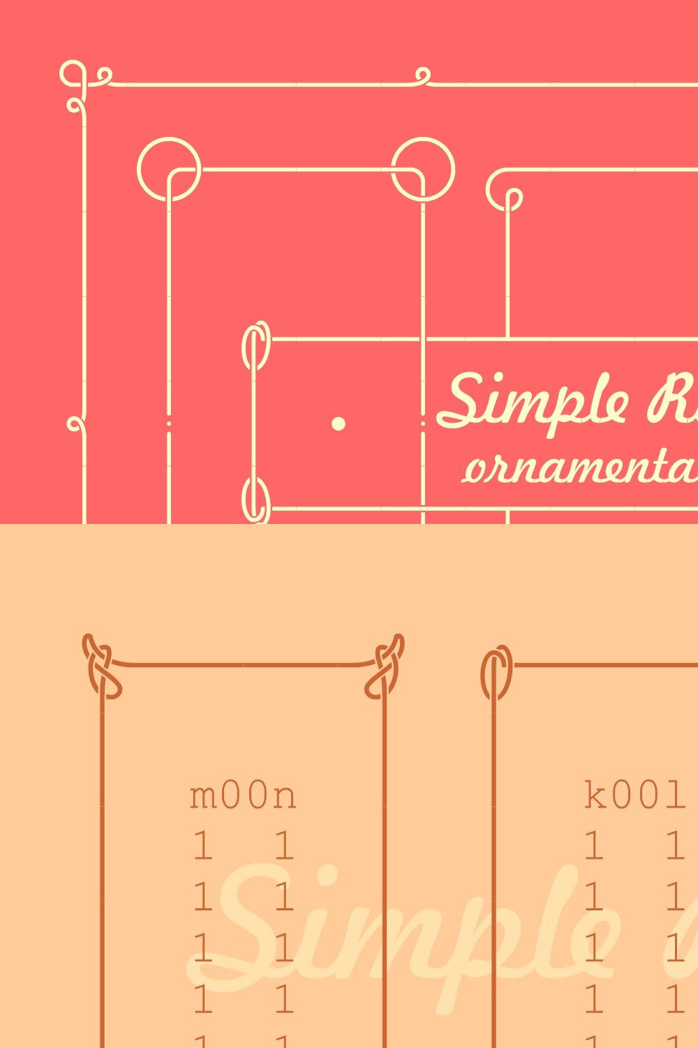 Simple Ribbon pinterest preview image.