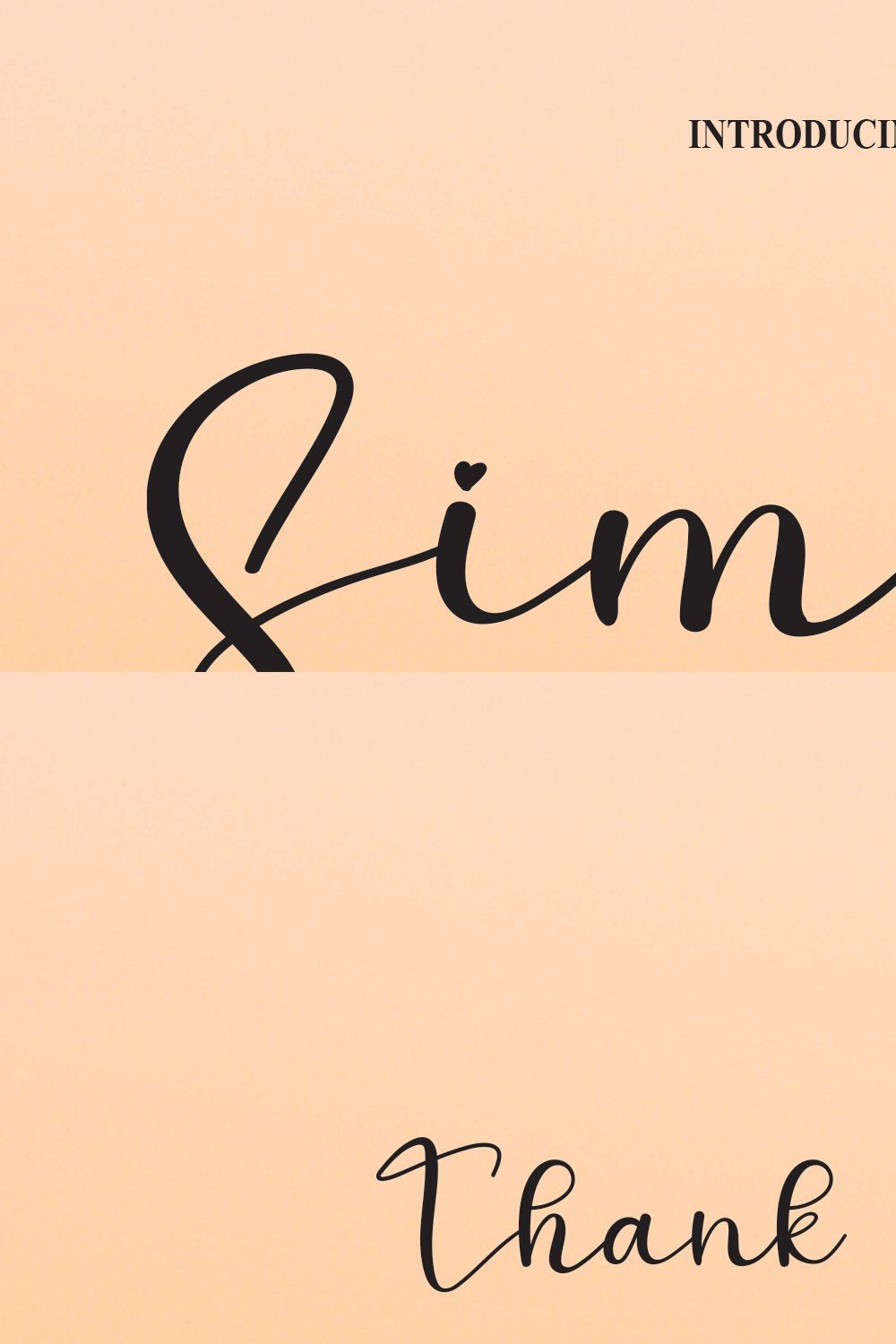 Simple | Script Font pinterest preview image.