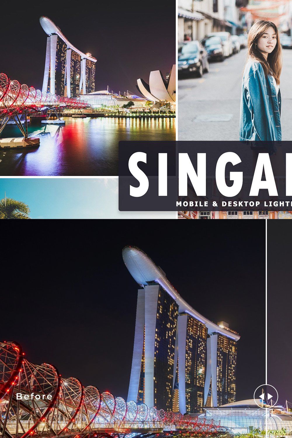 Singapore Lightroom Presets Pack pinterest preview image.