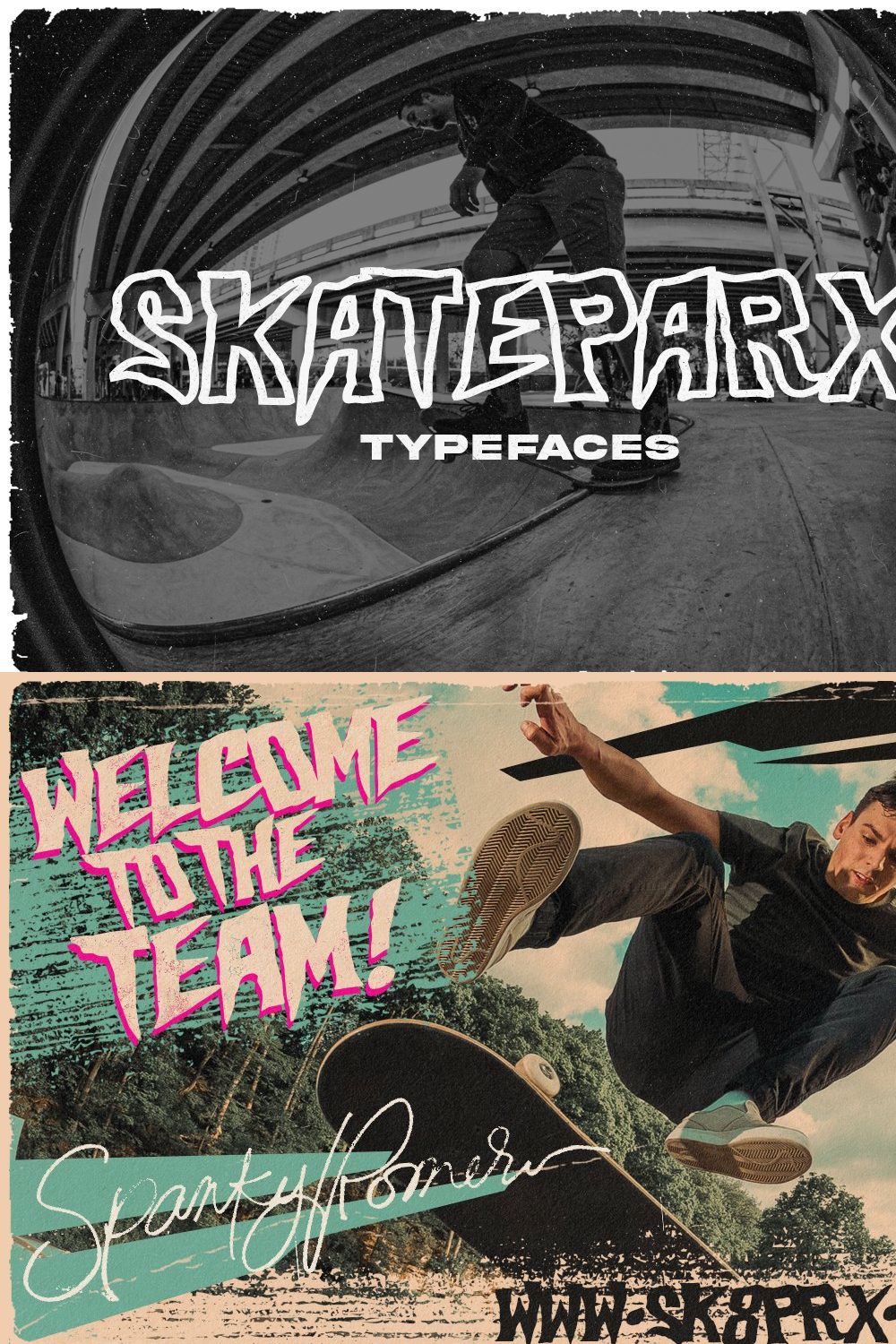 Skateparx - Typeface pinterest preview image.