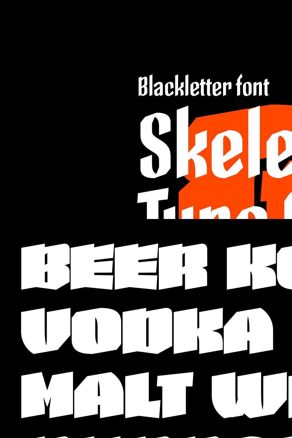Skeleton Type One  •  3 styles pinterest preview image.