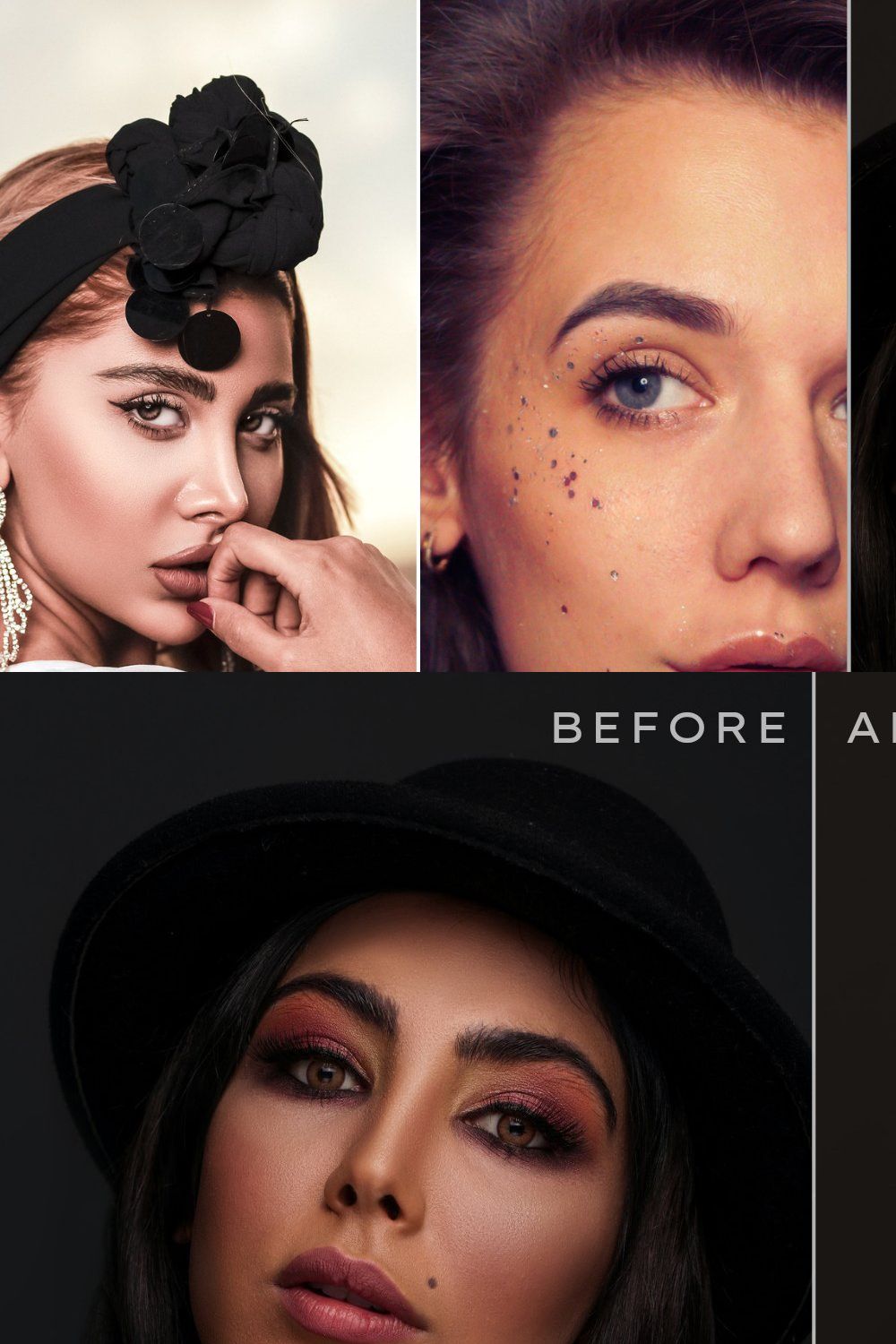 Skin Retouch Lightroom Preset Bundle pinterest preview image.