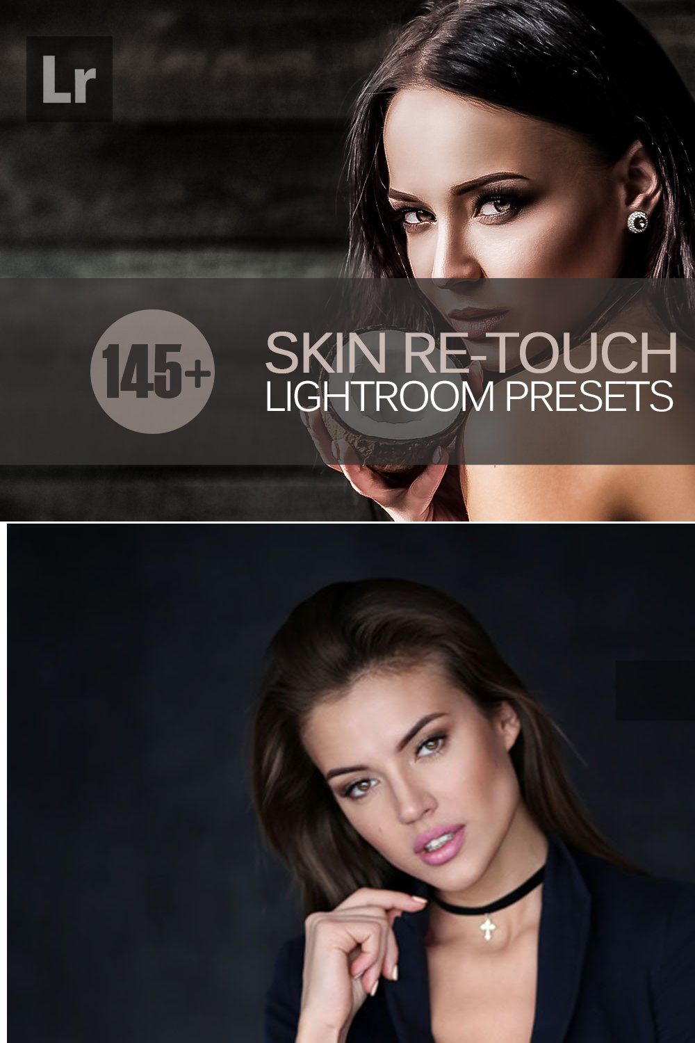 Skin ReTouch Lightroom Presets pinterest preview image.