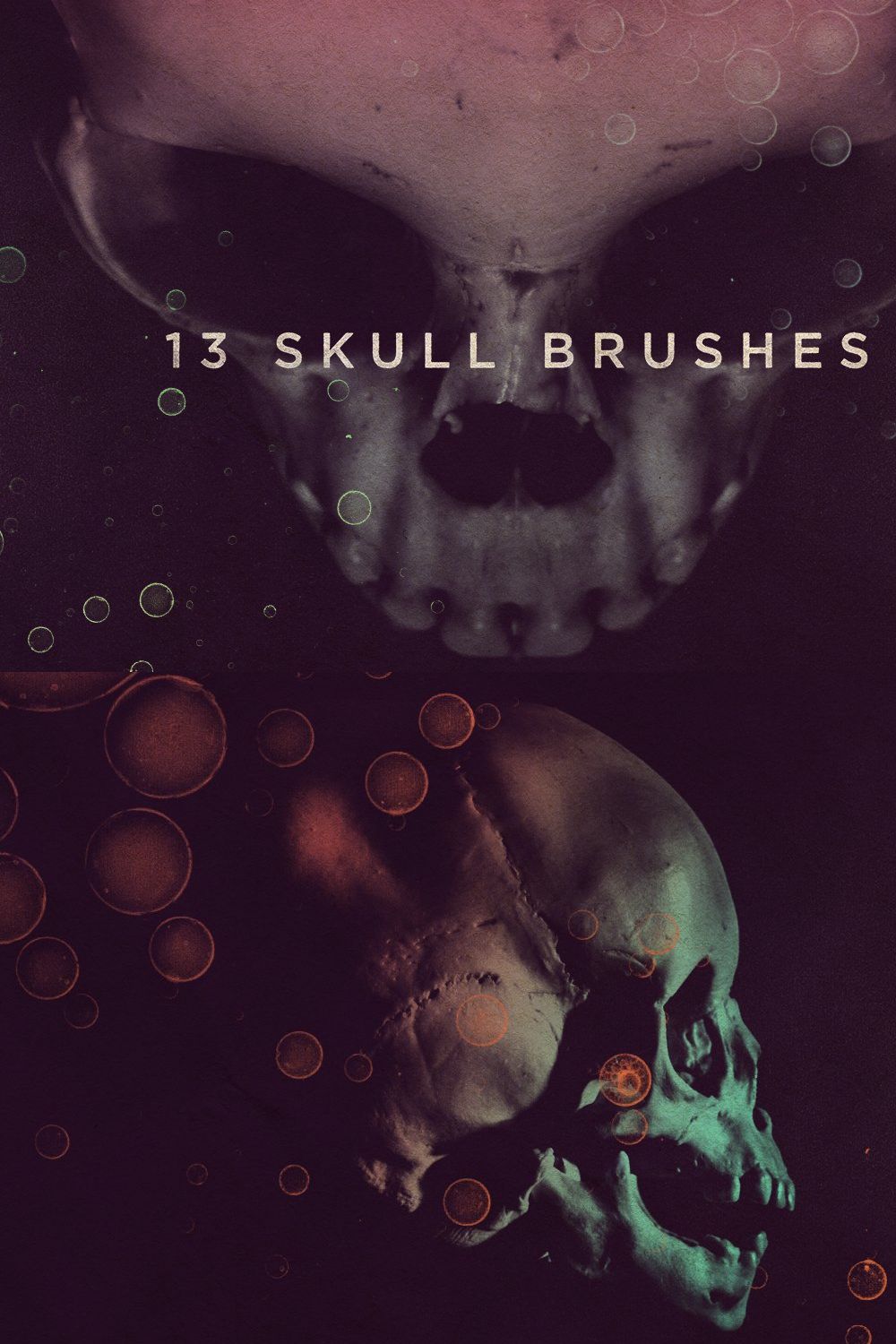 Skull Brushes pinterest preview image.