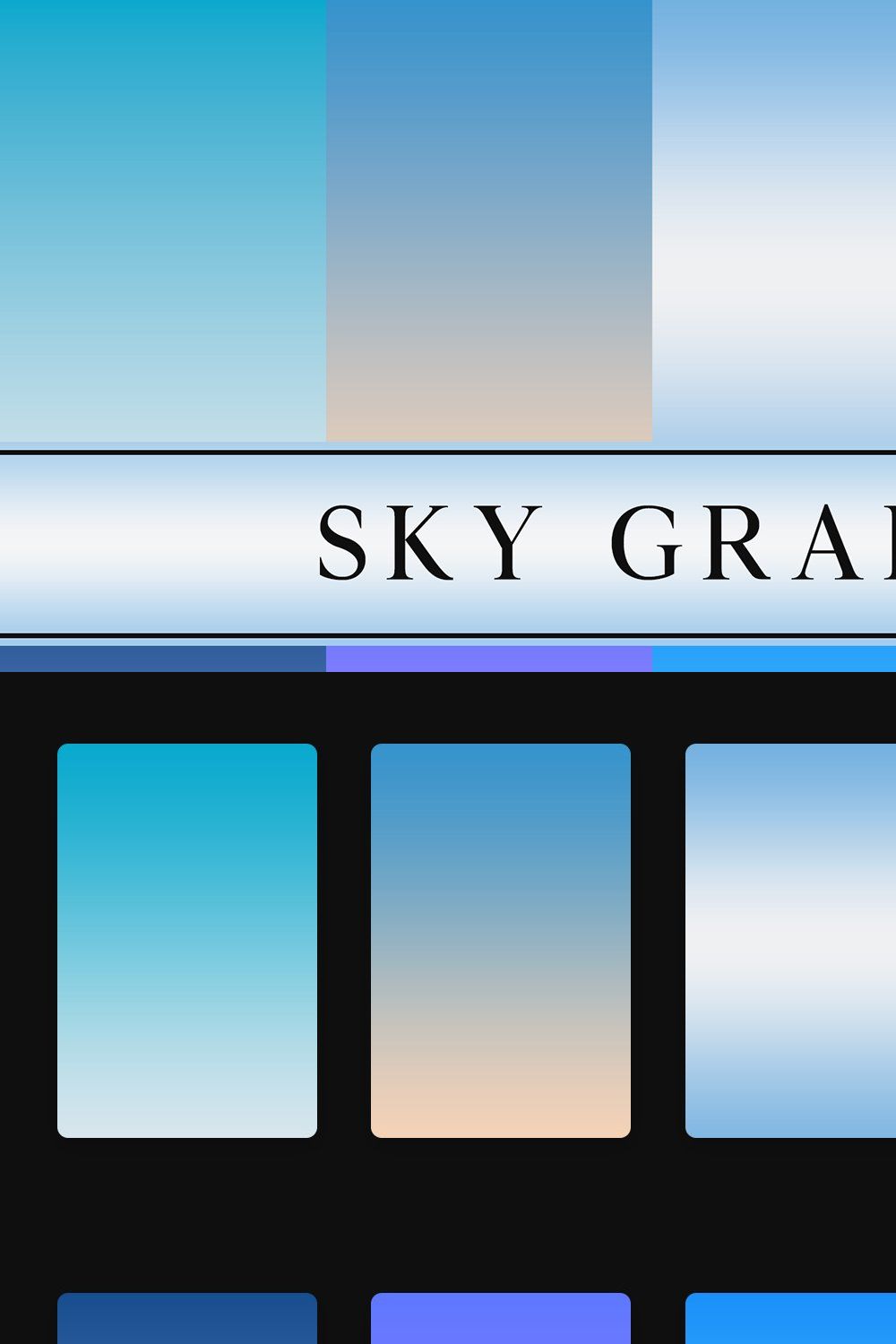 Sky Gradients pinterest preview image.