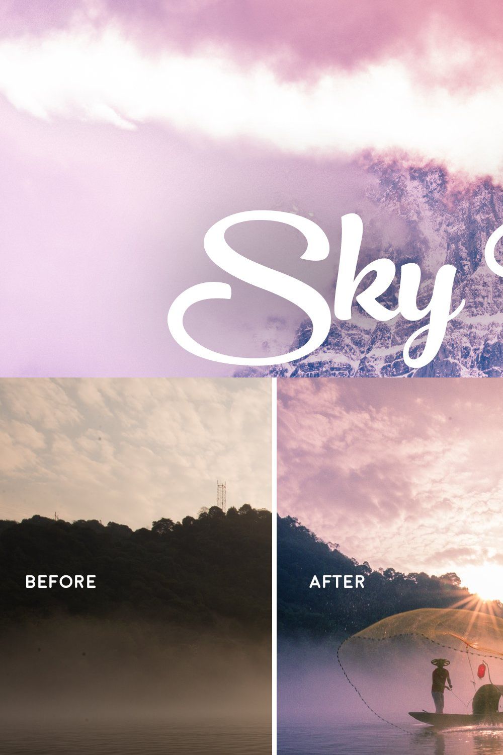 Sky Pop - Lightroom presets pinterest preview image.
