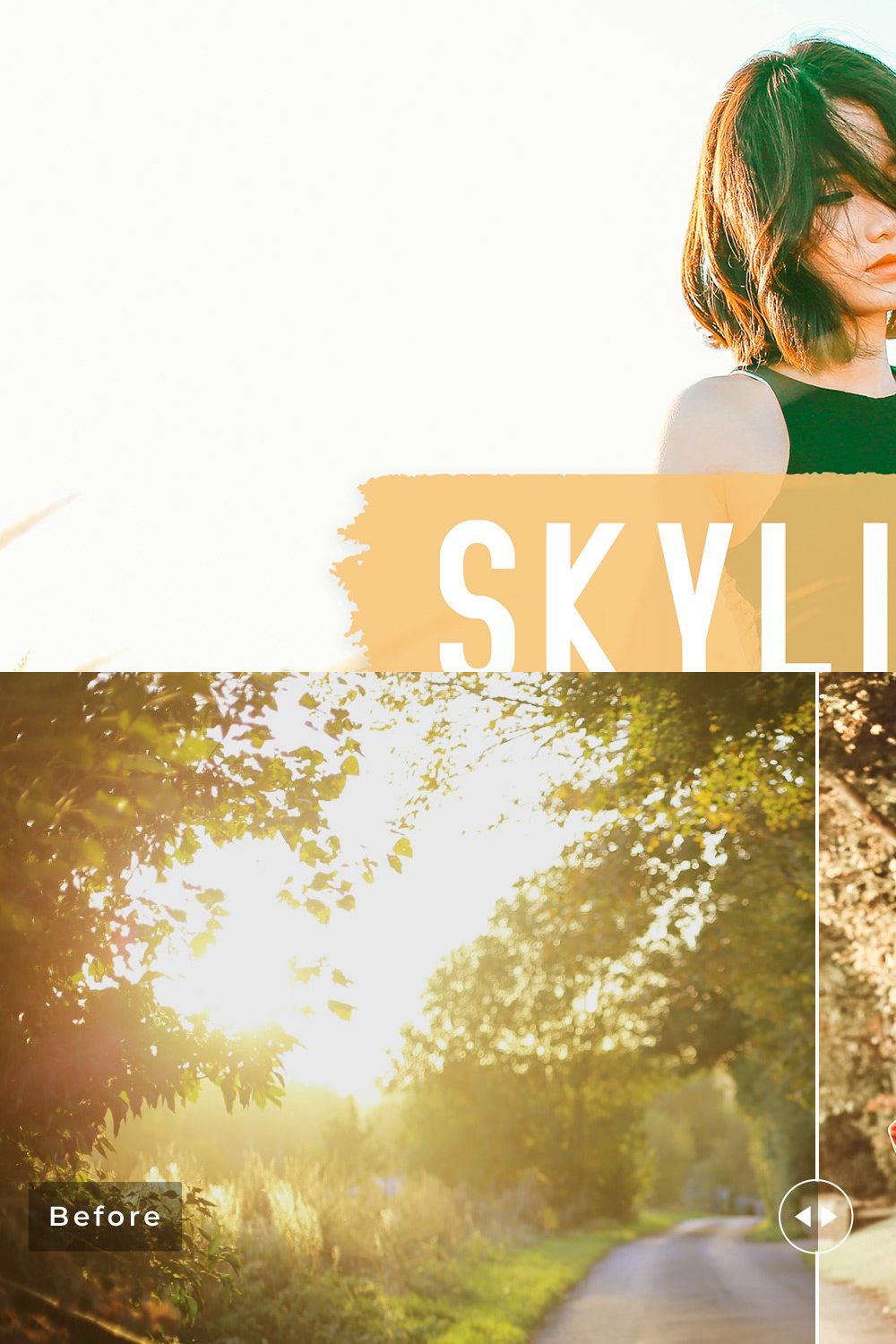 Skylight Pro Lightroom Presets pinterest preview image.