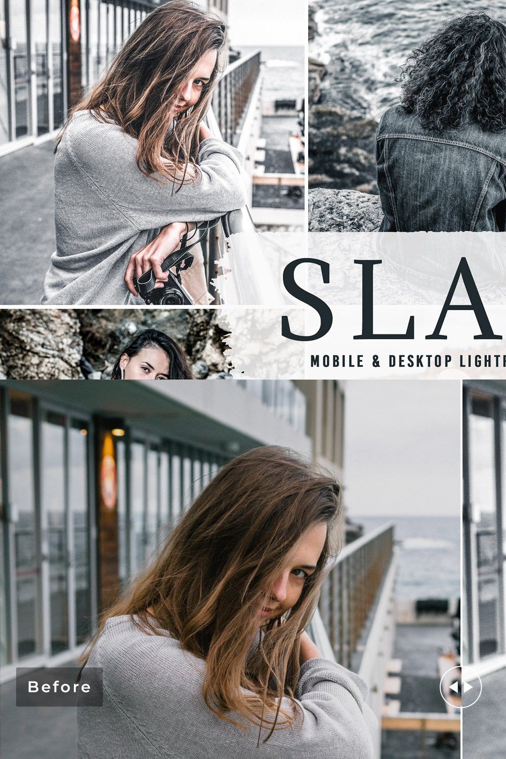 Slate Pro Lightroom Presets pinterest preview image.