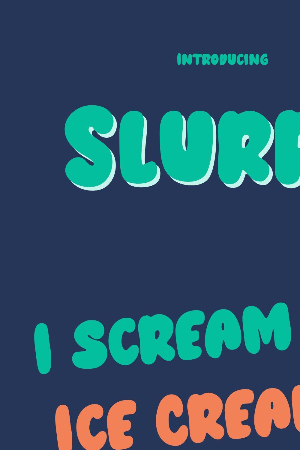 Slurpy Handwritten Font pinterest preview image.