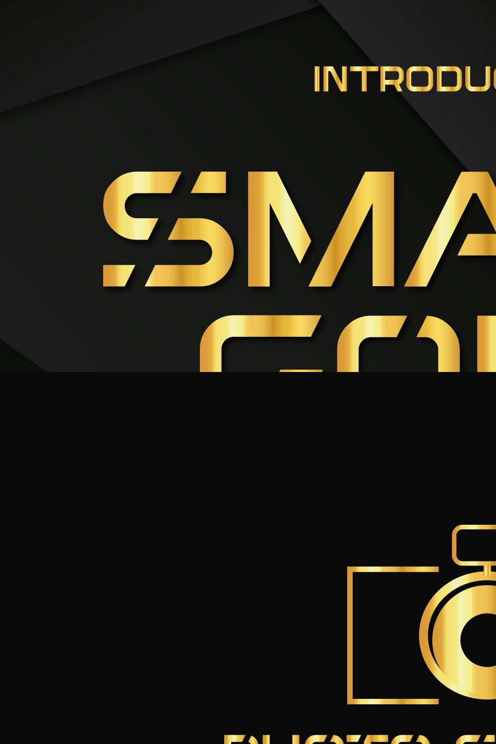 Smart Gold Color Fonts pinterest preview image.